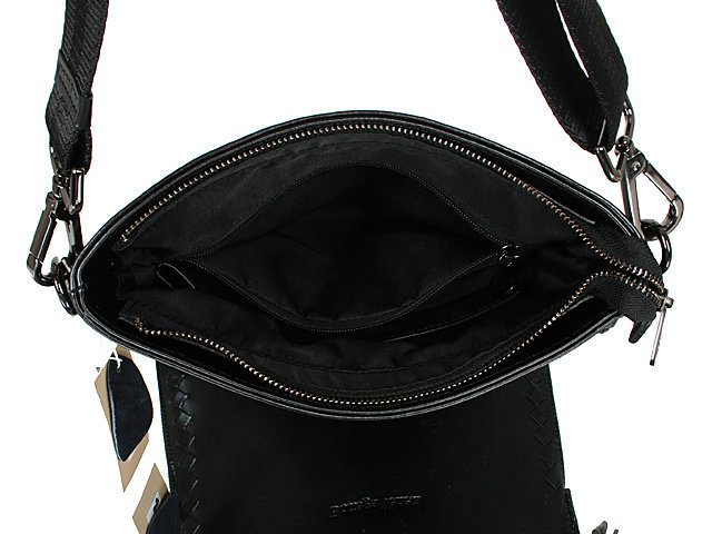 Bottega Veneta appia intrecciato messenger 95511-5 black